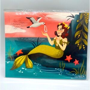 New Ann Shen PENELOPE AND PETE Art Print 8x10” Mermaid